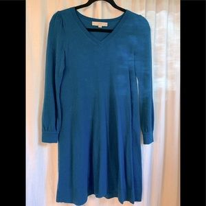 Loft balloon sleeve sweater dress